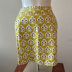 Boden floral print shift skirt.